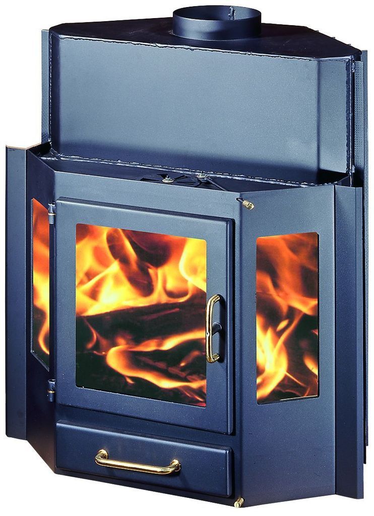 Fireplace Wood Burning Stove Boiler Insert Inset Water Jacket Kw